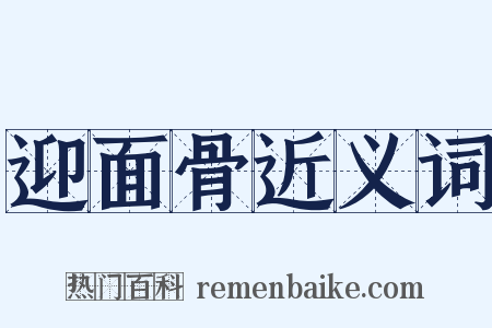 迎面骨近义词是什么意思的图片
